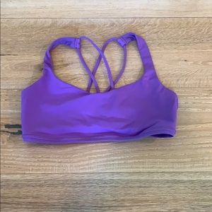 Purple lulu sport bra